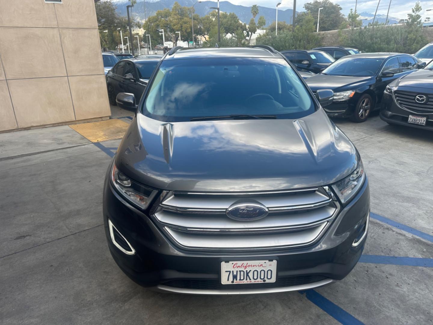 2016 Gray /Black Ford Edge SEL AWD (2FMPK4J93GB) with an 2.0L L4 DOHC 16V engine, 6A transmission, located at 30 S. Berkeley Avenue, Pasadena, CA, 91107, (626) 248-7567, 34.145447, -118.109398 - Photo#7